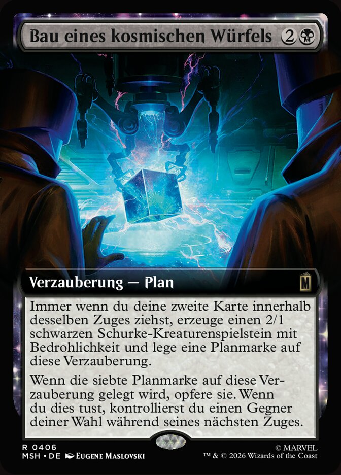 Bau eines kosmischen Würfels