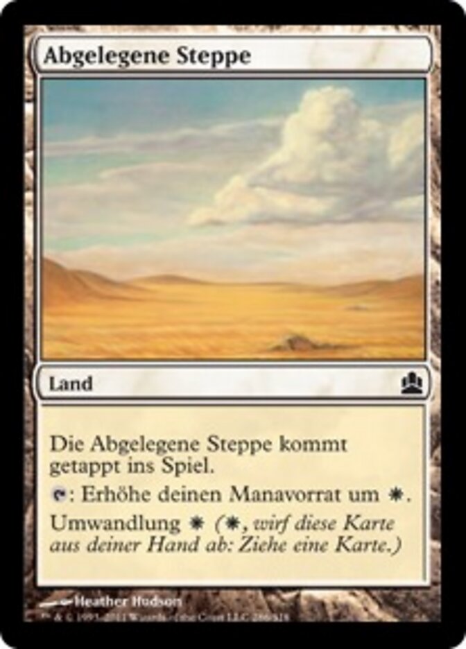 Abgelegene Steppe