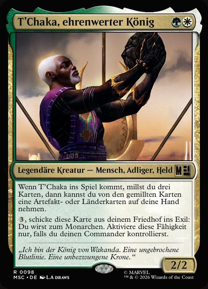 T'Chaka, ehrenwerter König