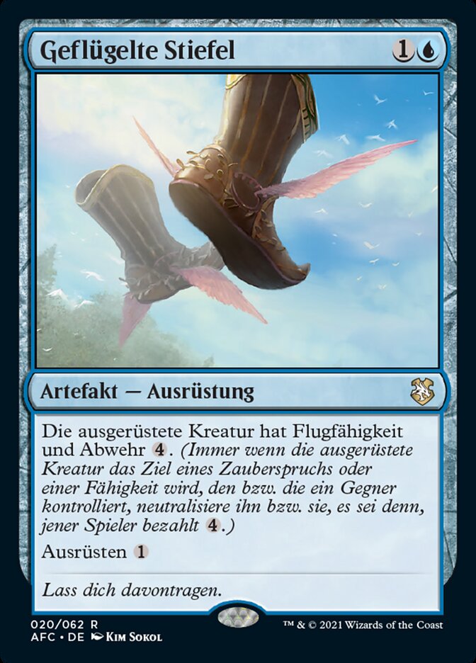 Geflügelte Stiefel