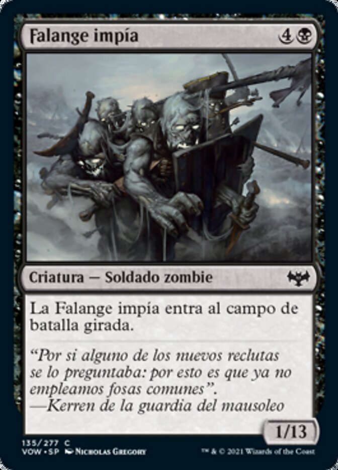 Falange impía