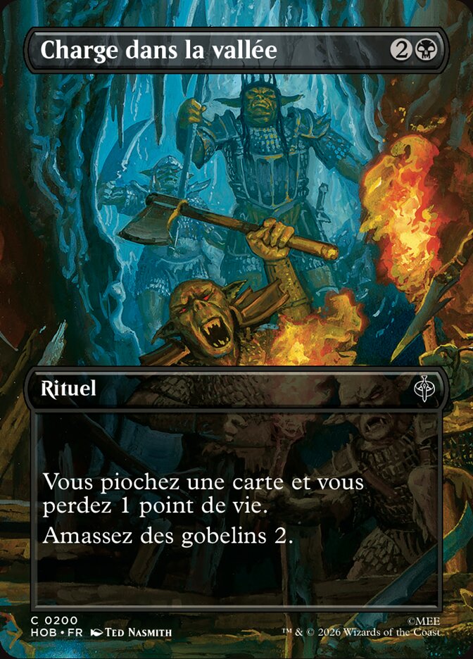 Charge dans la vallée