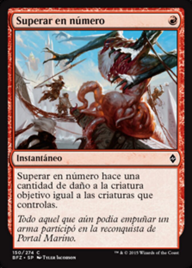 Superar en número