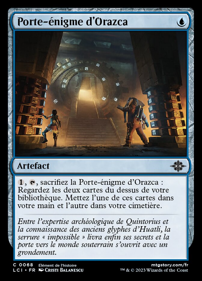 Porte-énigme d'Orazca