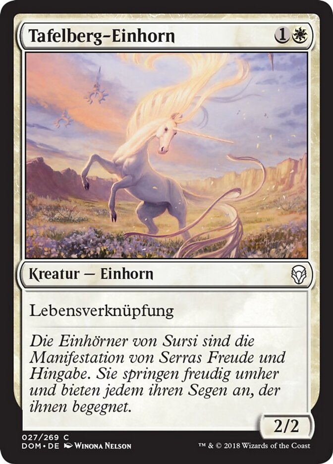 Tafelberg-Einhorn