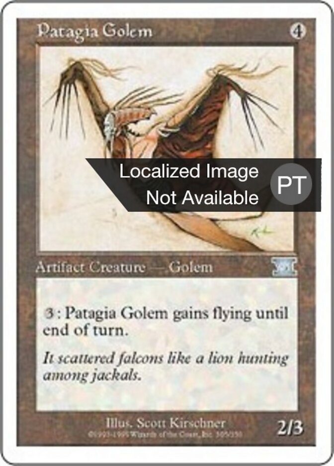 Golem com Patágio