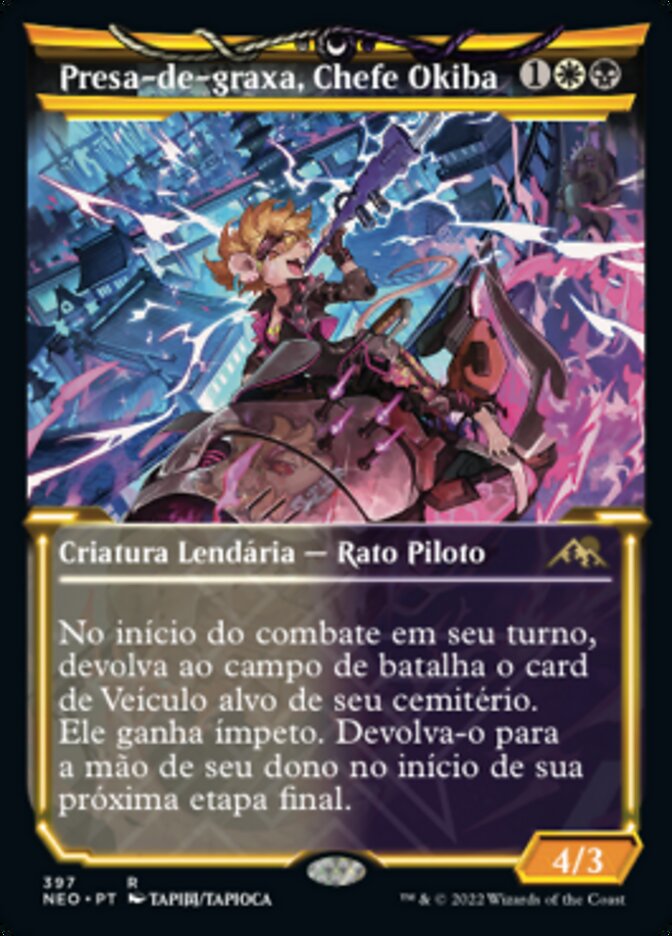 Presa-de-graxa, Chefe Okiba
