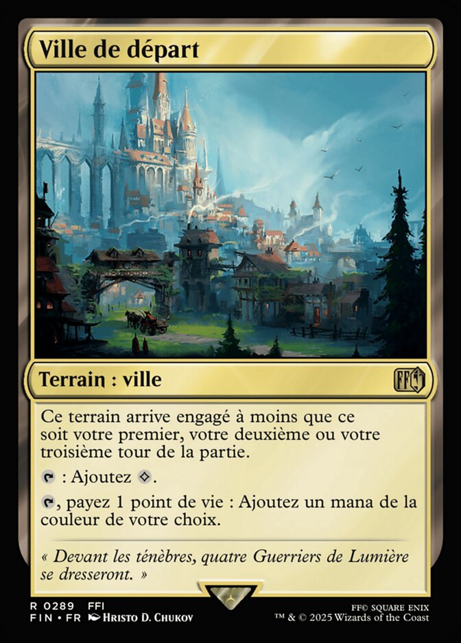 Ville de départ