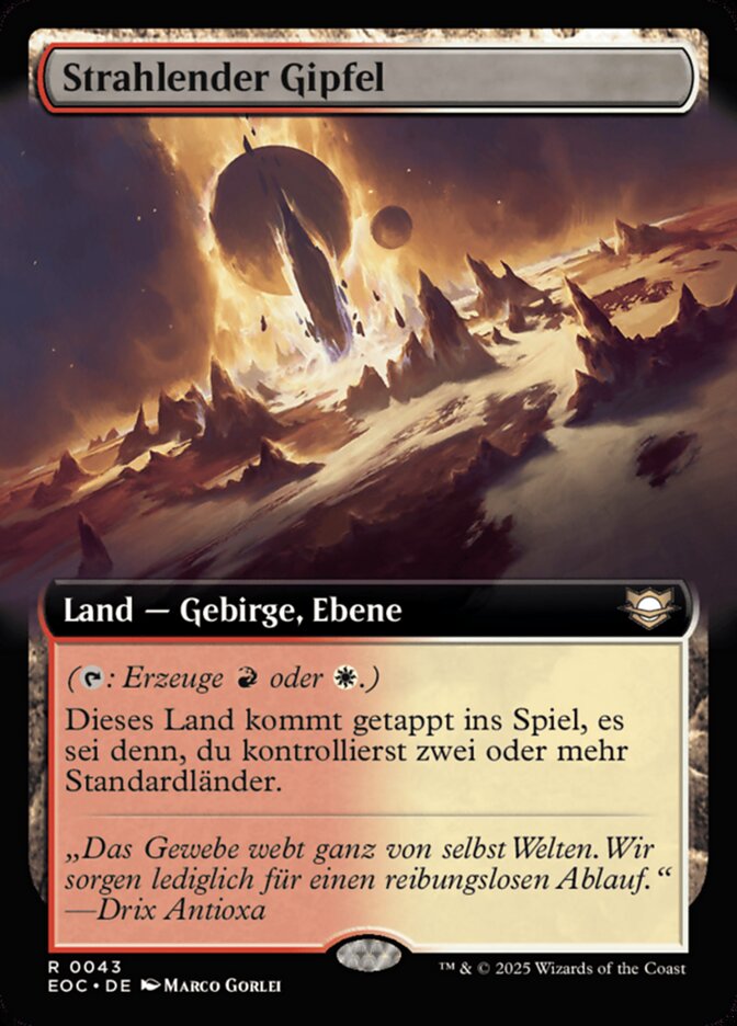 Strahlender Gipfel