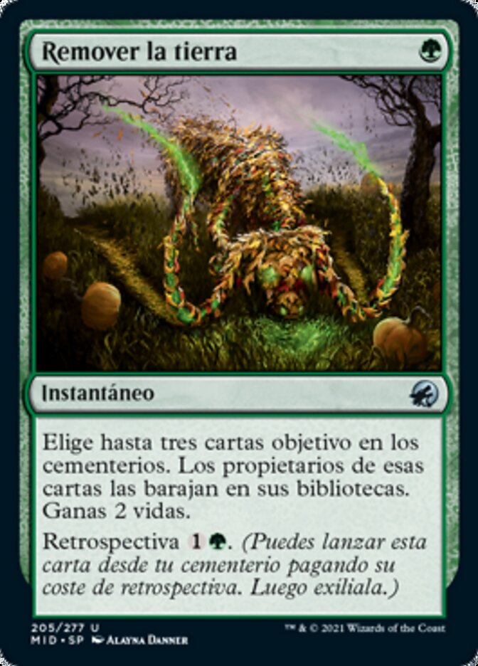 Remover la tierra