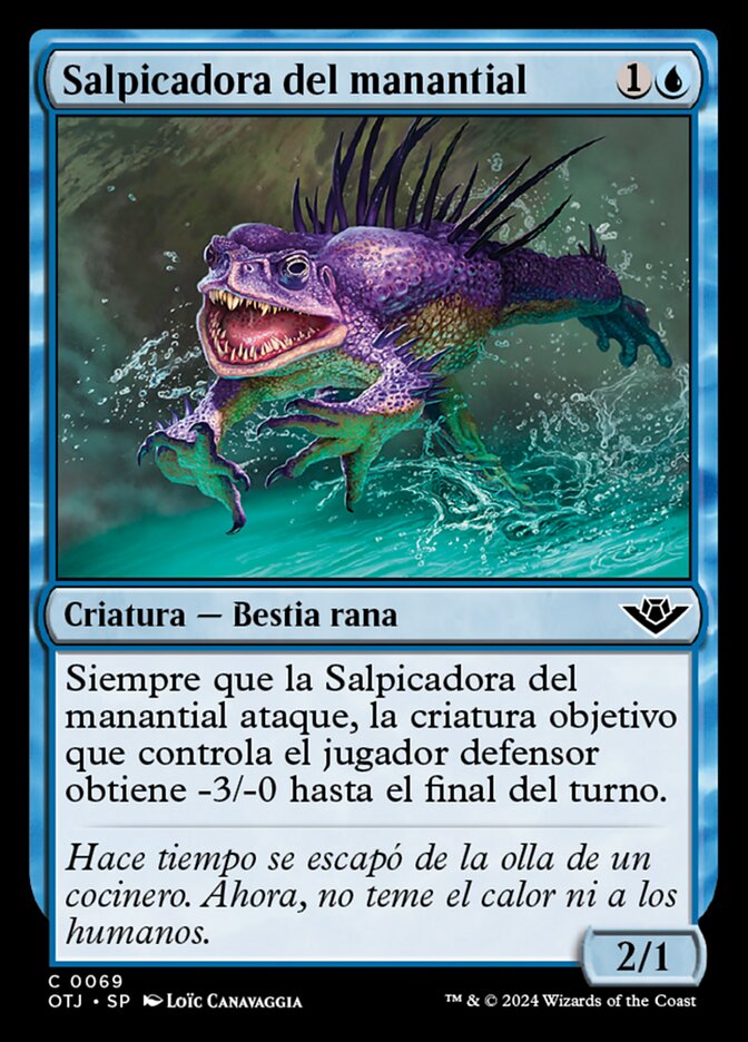 Salpicadora del manantial