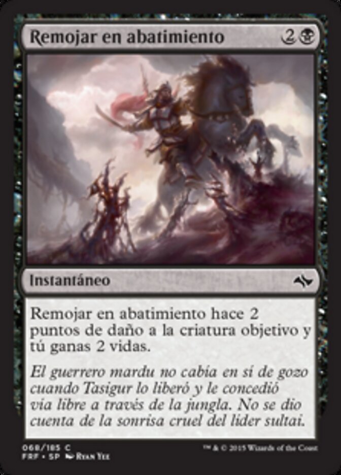 Remojar en abatimiento
