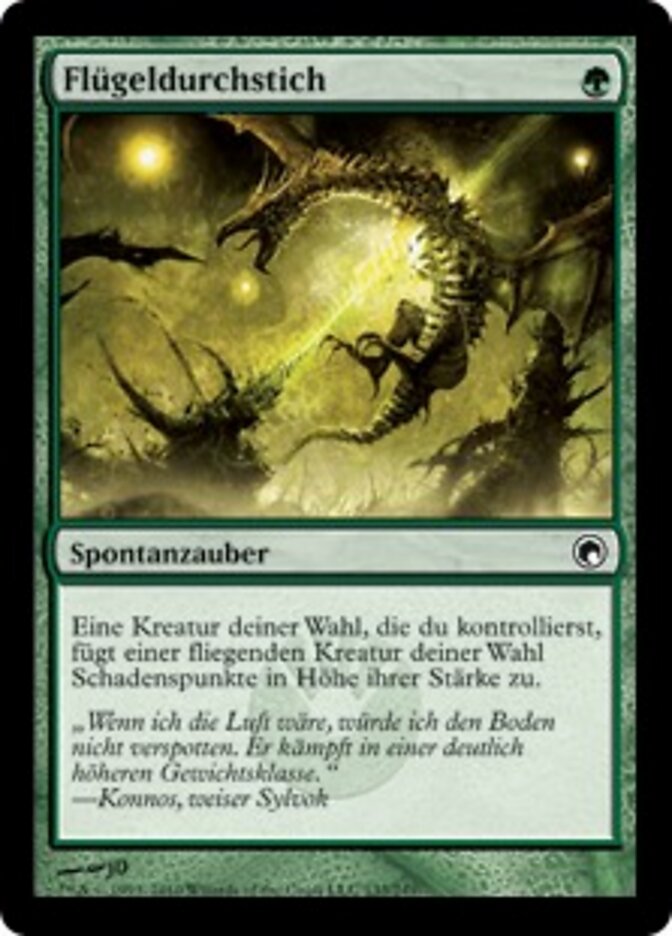 Flügeldurchstich