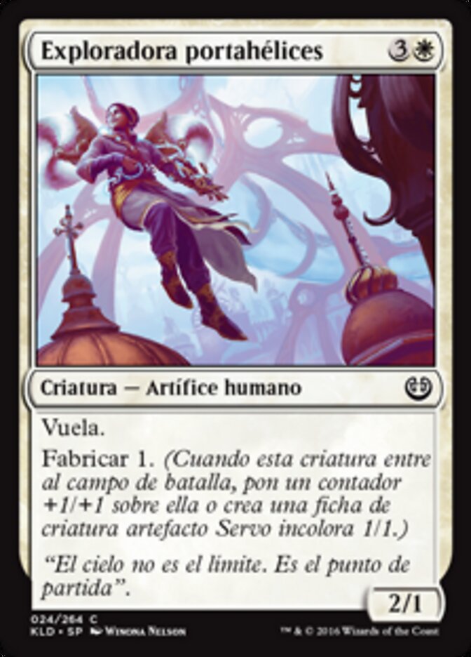 Exploradora portahélices