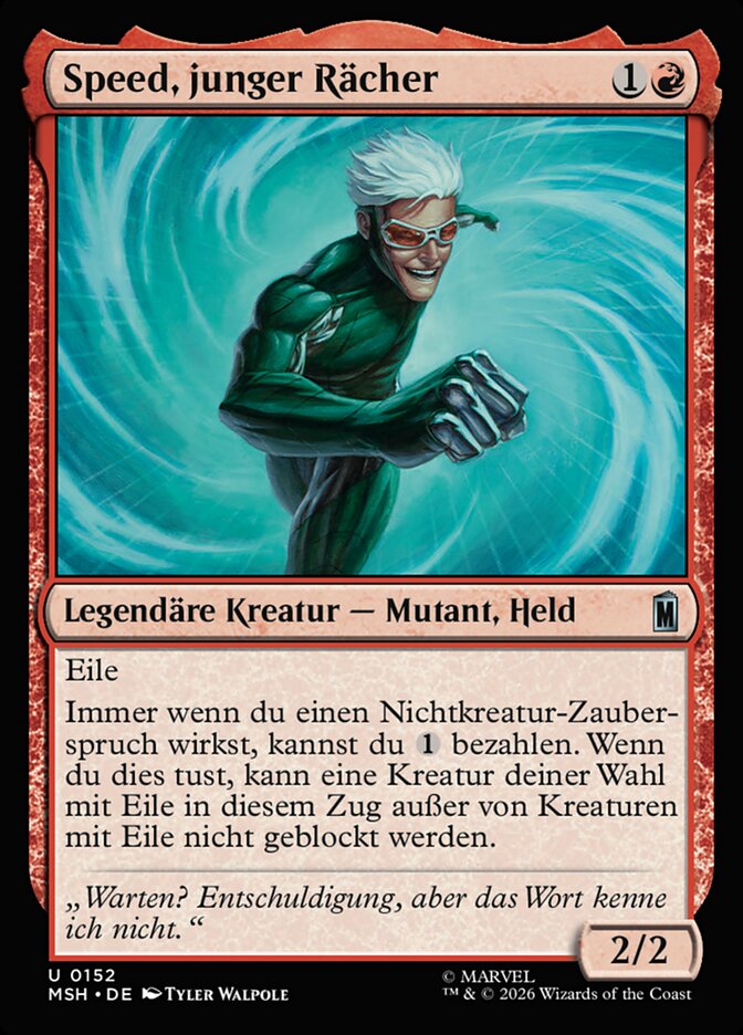 Speed, junger Rächer