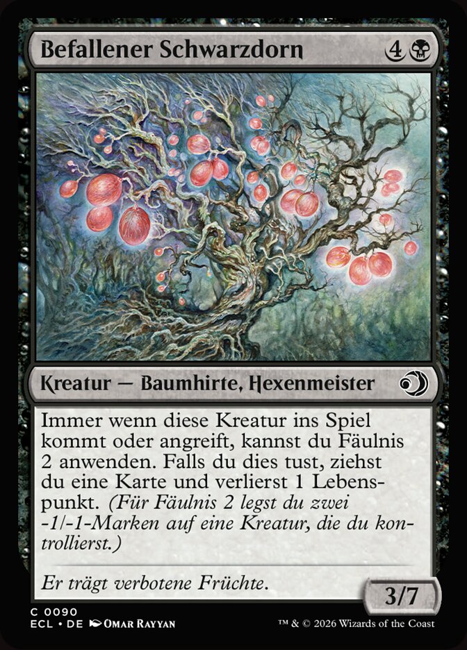 Befallener Schwarzdorn