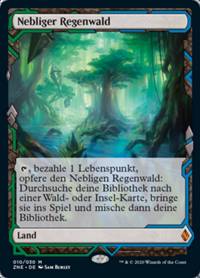 Nebliger Regenwald