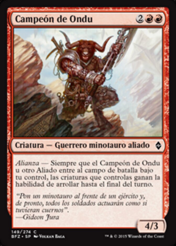 Campeón de Ondu