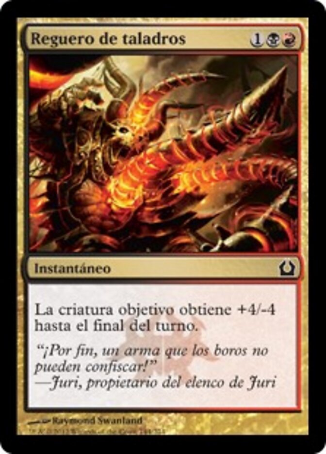 Reguero de taladros