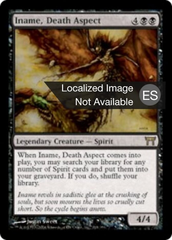 Iname, aspecto de la muerte