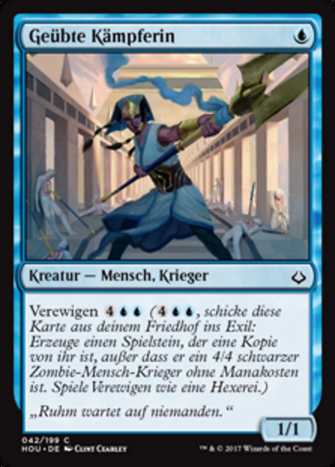 Geübte Kämpferin