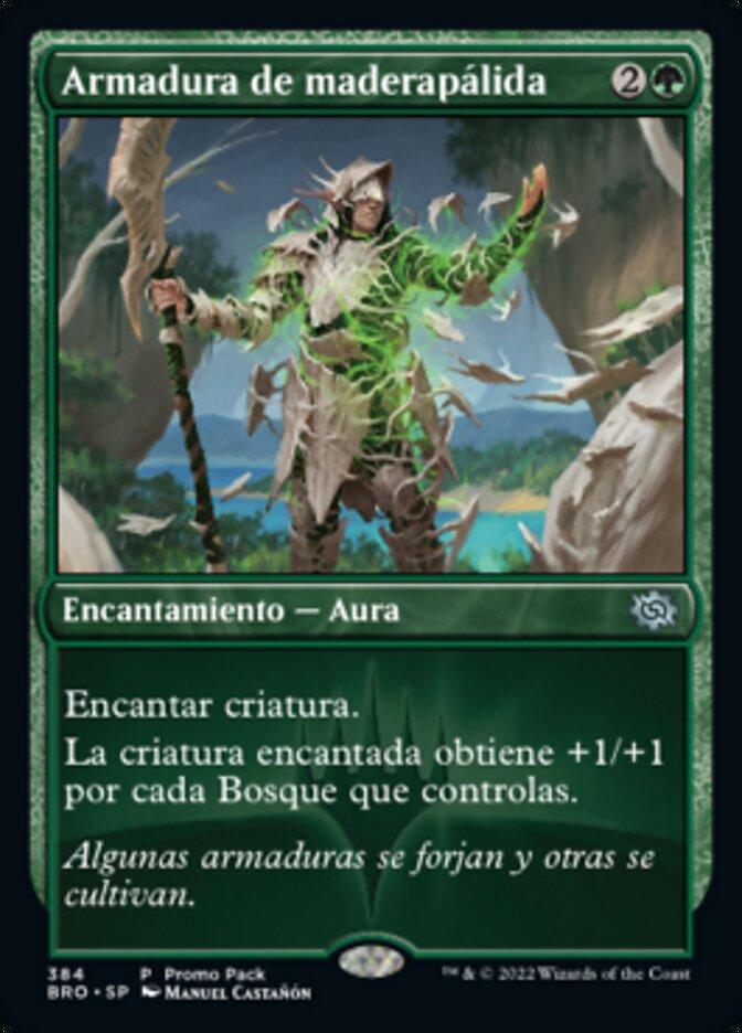 Armadura de maderapálida