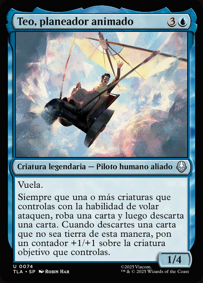 Teo, planeador animado