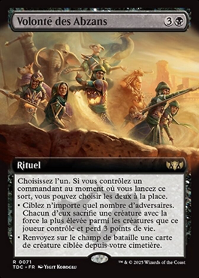 Volonté des Abzans