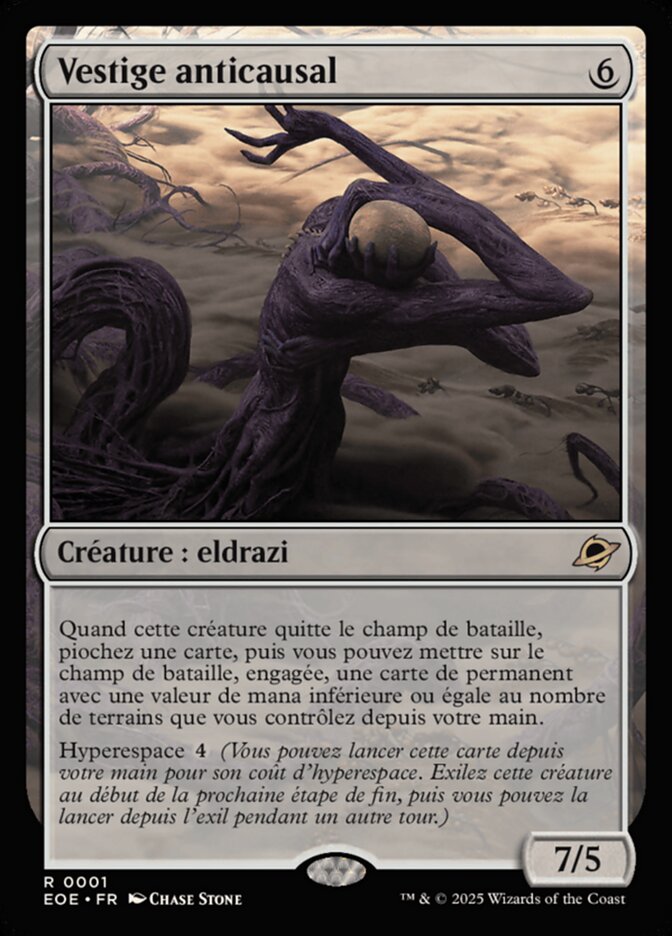 Vestige anticausal