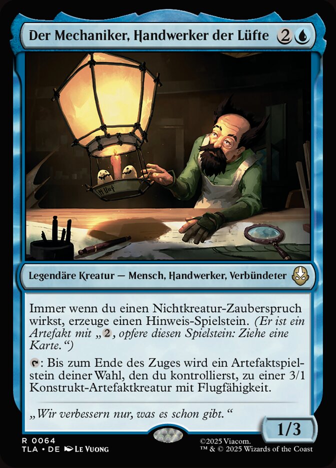 Der Mechaniker, Handwerker der Lüfte