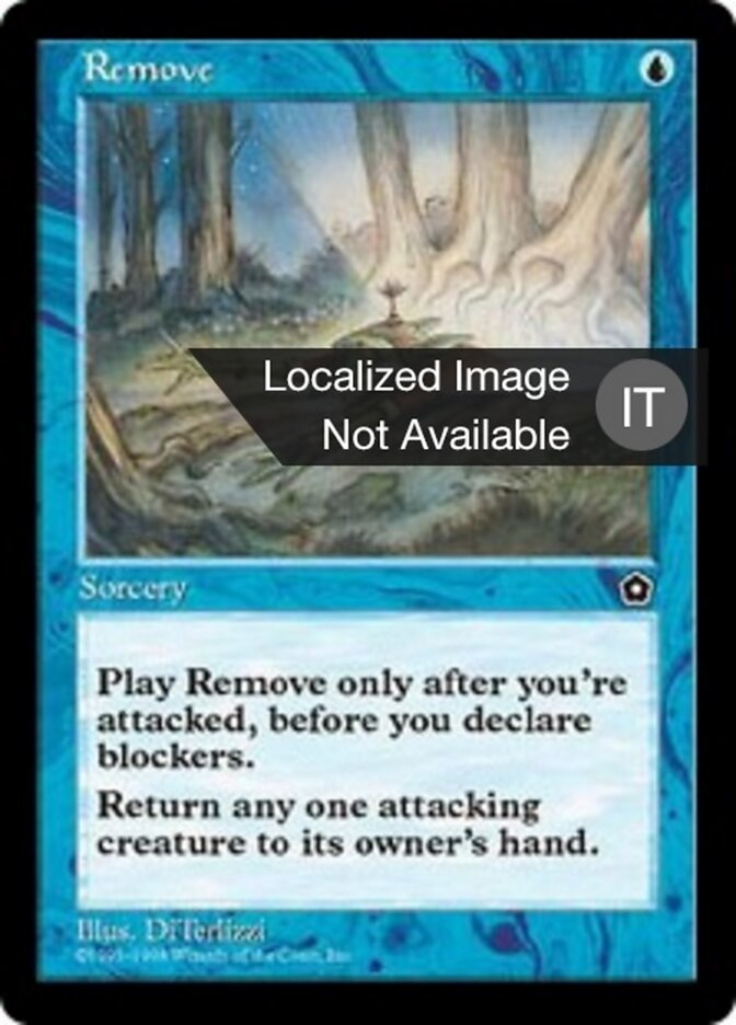 Rimuovere