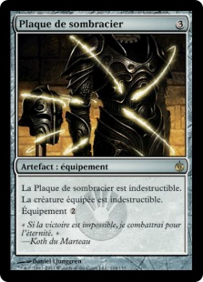 Plaque de sombracier