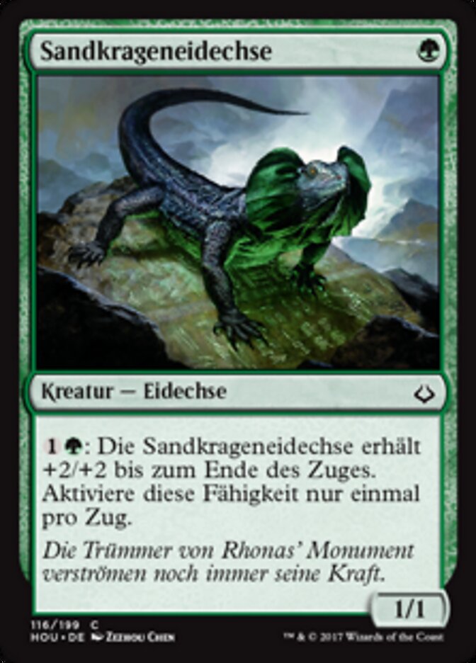 Sandkrageneidechse