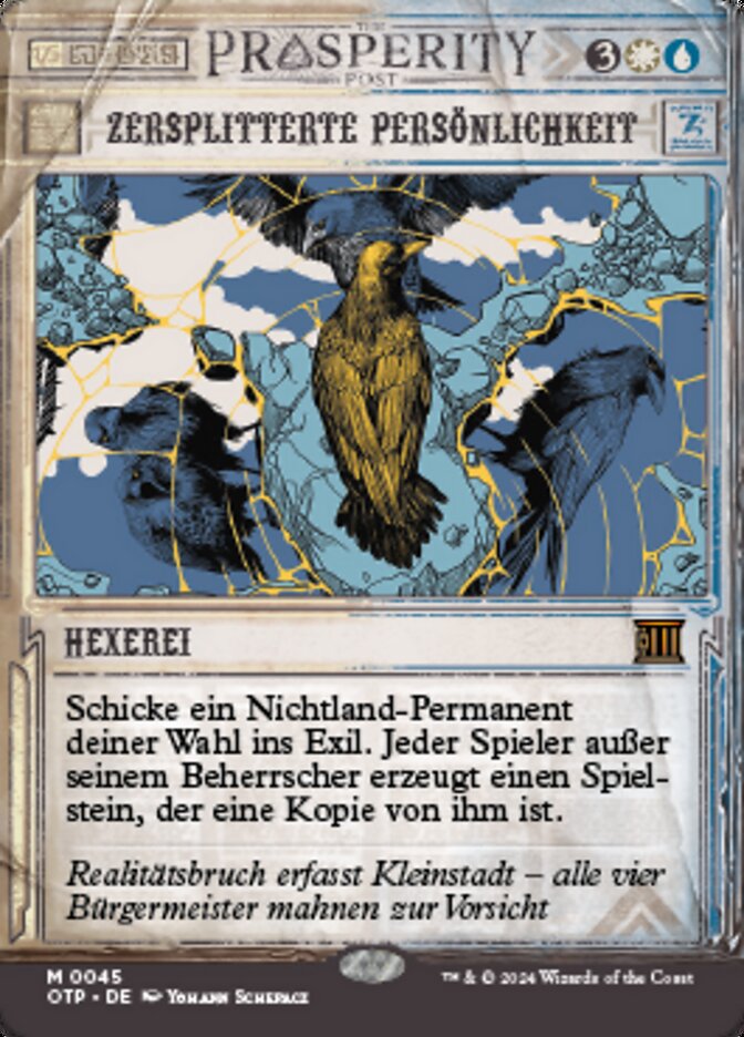 Zersplitterte Persönlichkeit