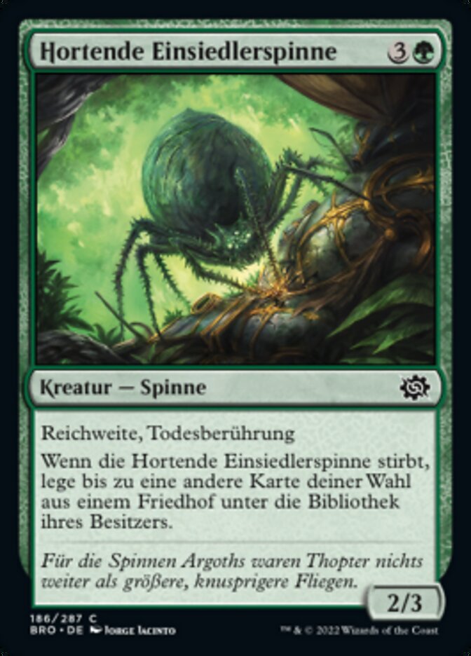 Hortende Einsiedlerspinne