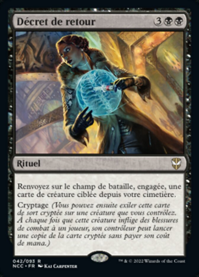 Décret de retour