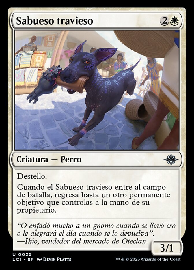 Sabueso travieso