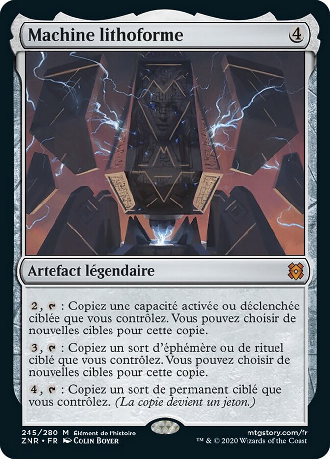 Machine lithoforme