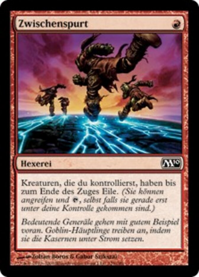 Zwischenspurt