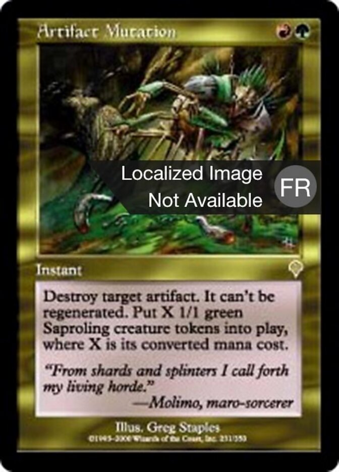 Mutation d'artefact