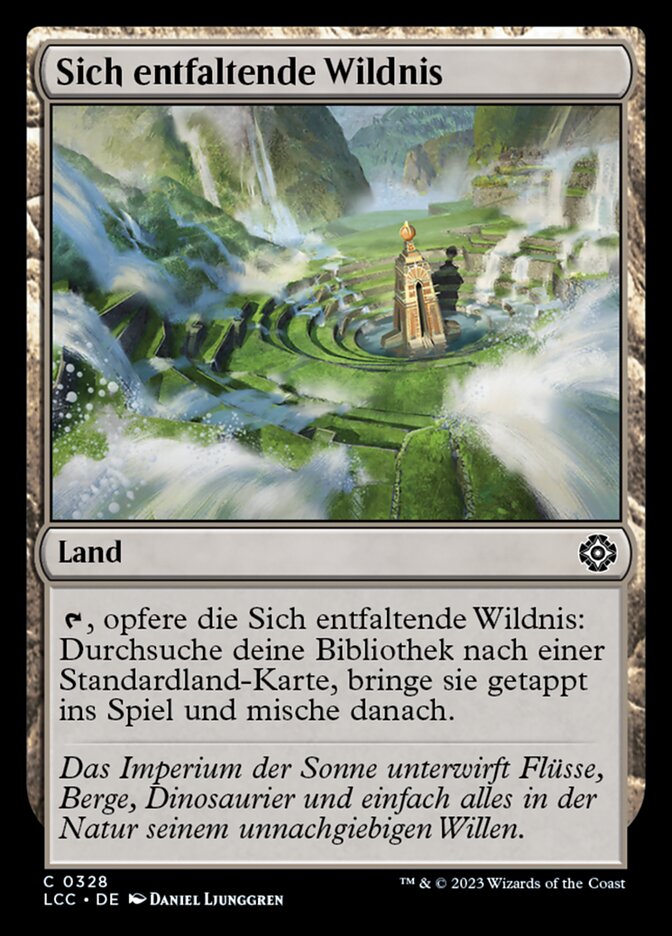 Sich entfaltende Wildnis
