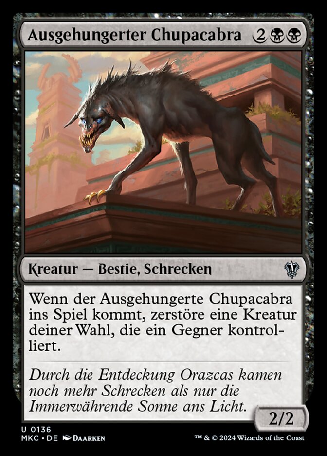 Ausgehungerter Chupacabra