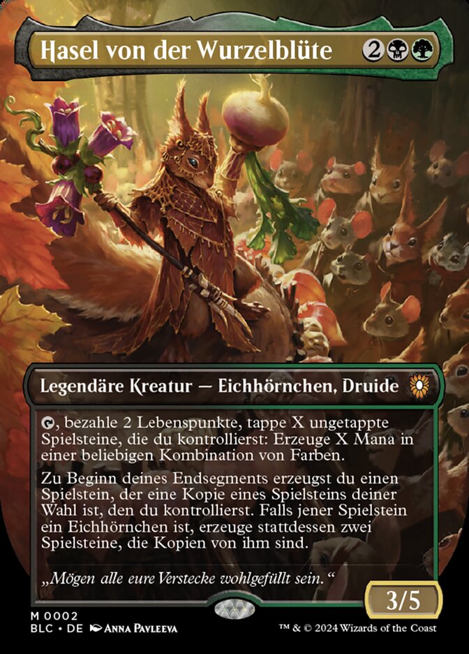 Hasel von der Wurzelblüte