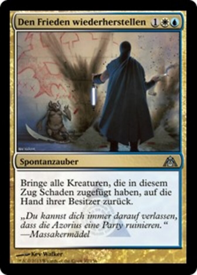 Den Frieden wiederherstellen