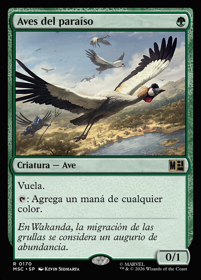 Aves del paraíso