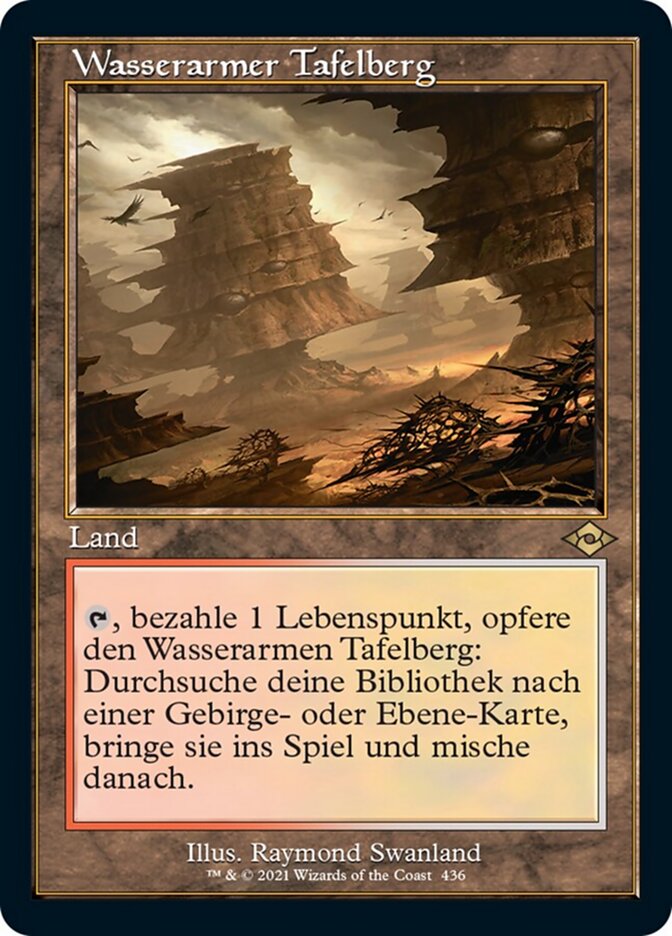 Wasserarmer Tafelberg