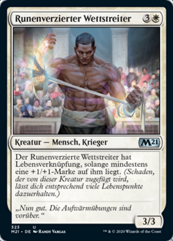 Runenverzierter Wettstreiter