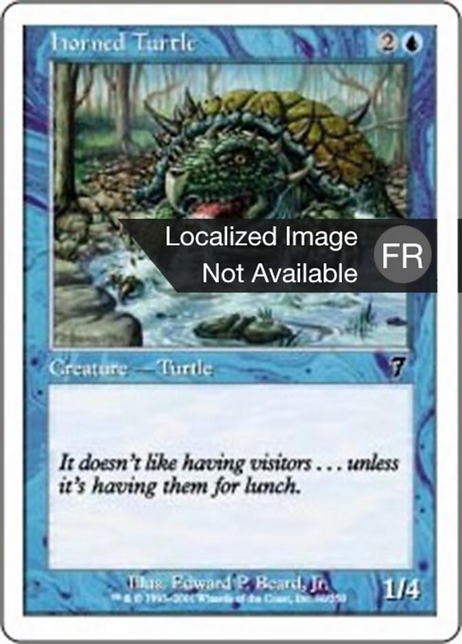 Tortue cornue