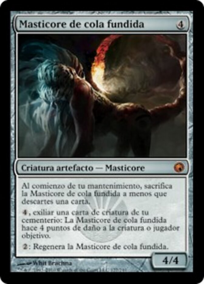 Masticore de cola fundida