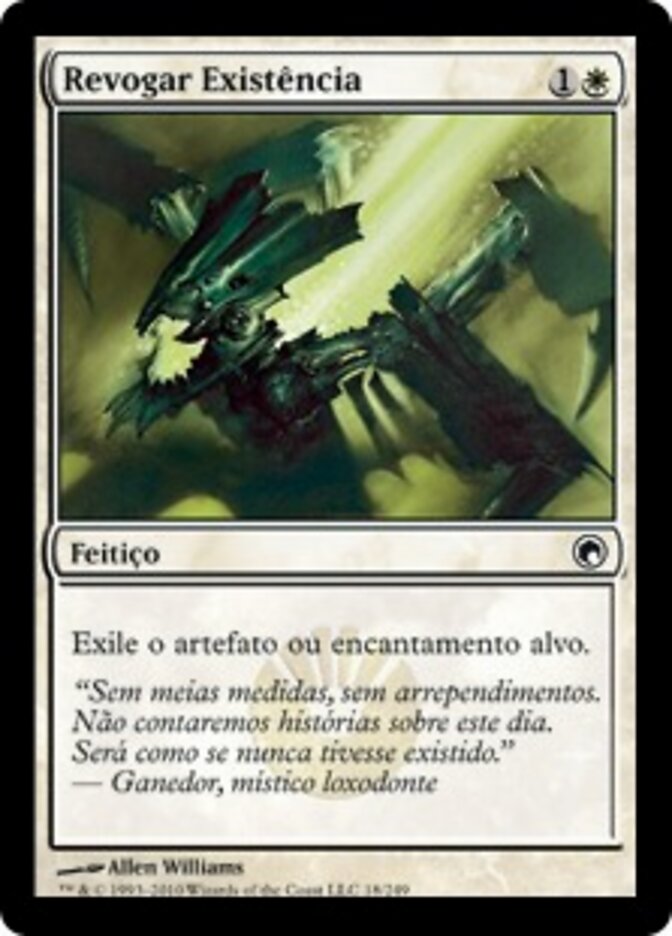 Revogar Existência